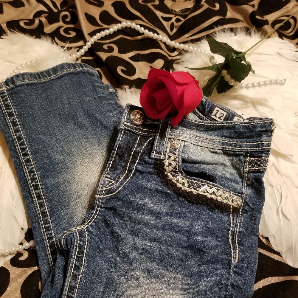 Girls Miss Me  Cuffed Capri